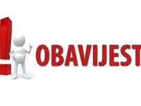OBAVJEŠTENJE O ODRŽAVANJU PISMENOG I USMENOG ISPITA