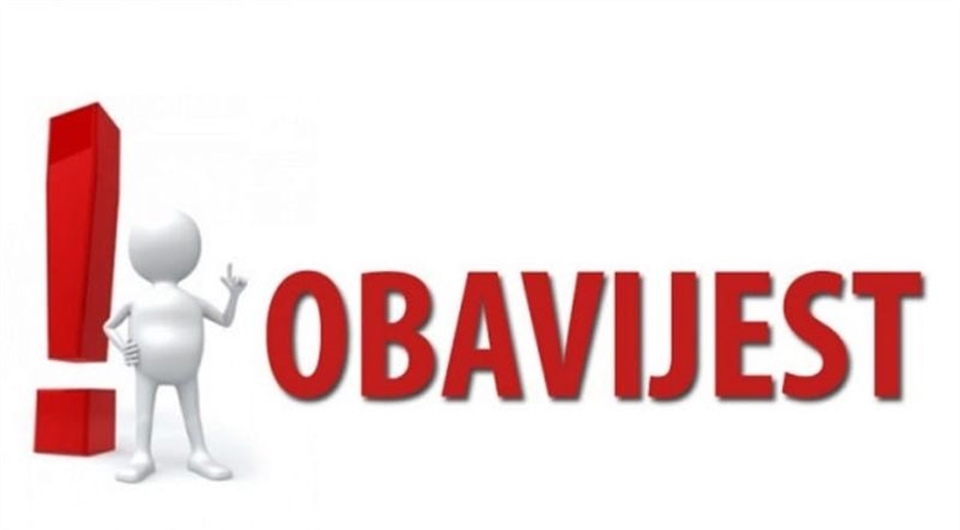 OBAVJEŠTENJE O ODRŽAVANJU PISMENOG I USMENOG ISPITA