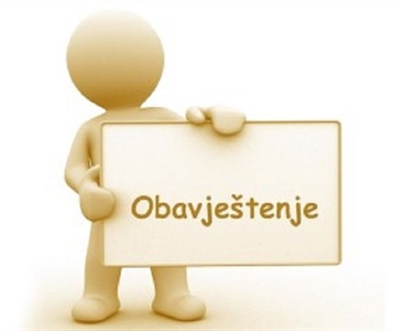 OBAVJEŠTENJE O ODRŽAVANJU PISMENOG I USMENOG ISPITA