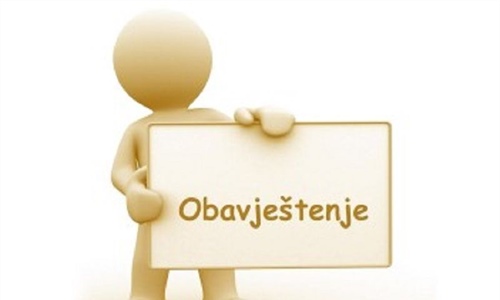 OBAVJEŠTENJE O ODRŽAVANJU PISMENOG I USMENOG ISPITA
